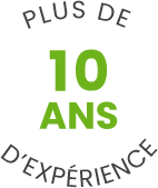 Plus de 10 ans d'expérience